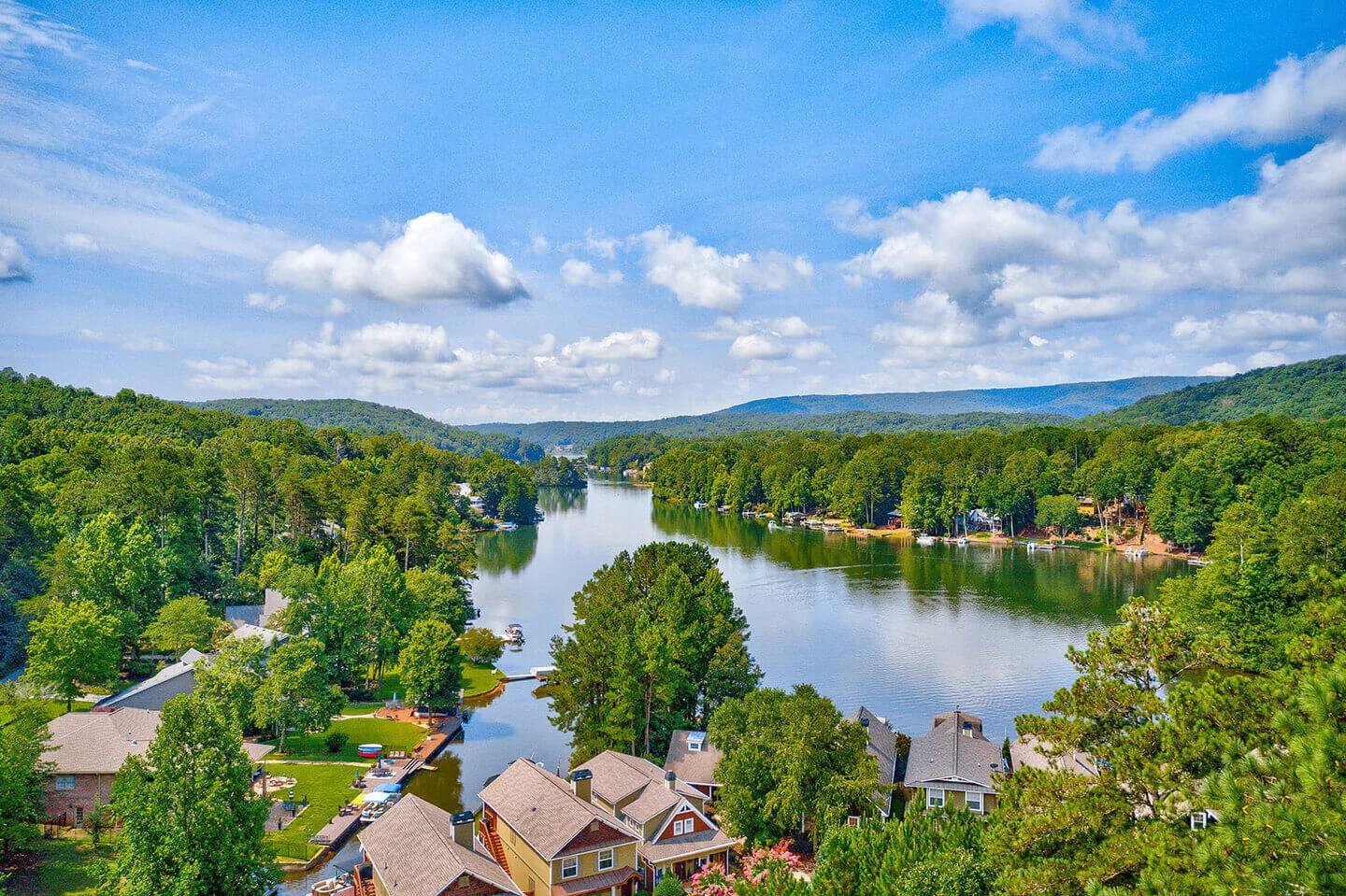 Lake Arrowhead, Georgia — aerial view of the community